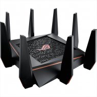ASUS GT-AC5300 // роутер 802.11b/g/n/ac, до 1000 + 2167 + 2167Мбит/c, 2,4 + 5 гГц, 8 антенн, USB, GBT LAN + 8*RJ45 ; 90IG03S1-BN2G00 , 